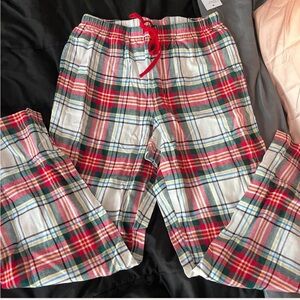 Sonoma Multicolor Plaid Pajama Pants with Red Accent